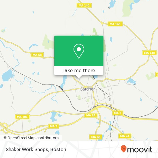 Mapa de Shaker Work Shops