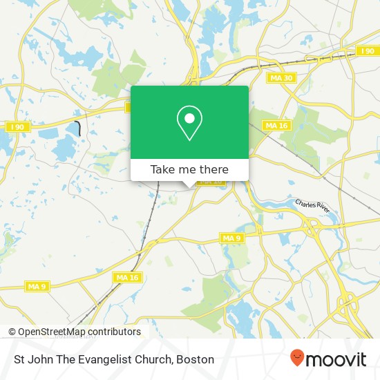 St John The Evangelist Church map