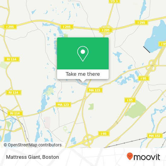 Mapa de Mattress Giant