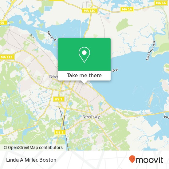 Linda A Miller map