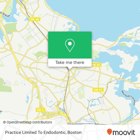 Practice Limited To Endodontic map