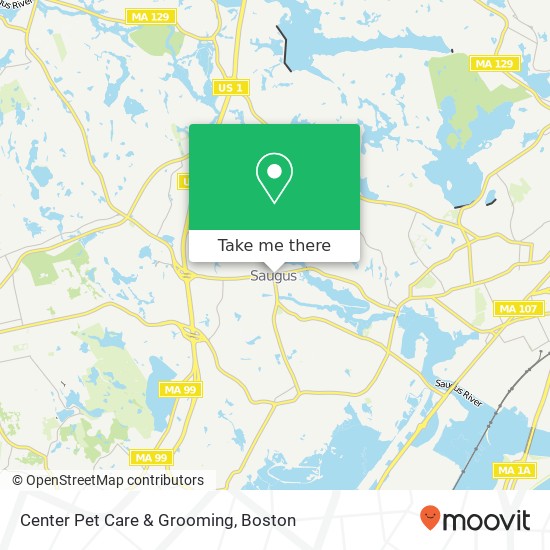 Center Pet Care & Grooming map
