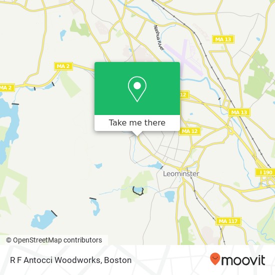 R F Antocci Woodworks map