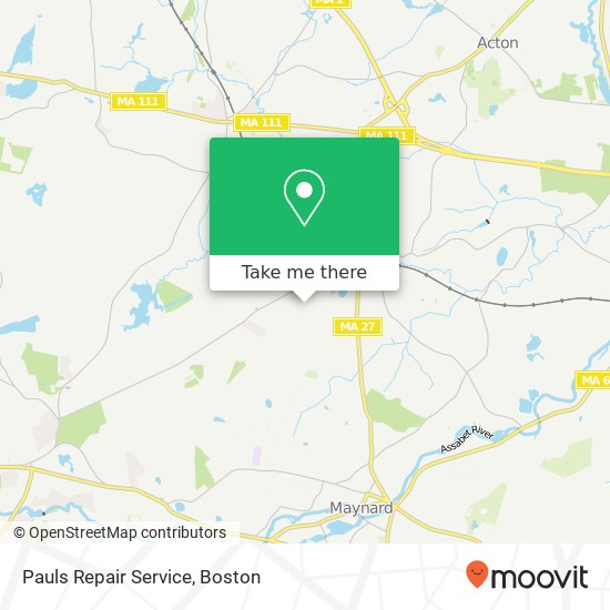 Pauls Repair Service map