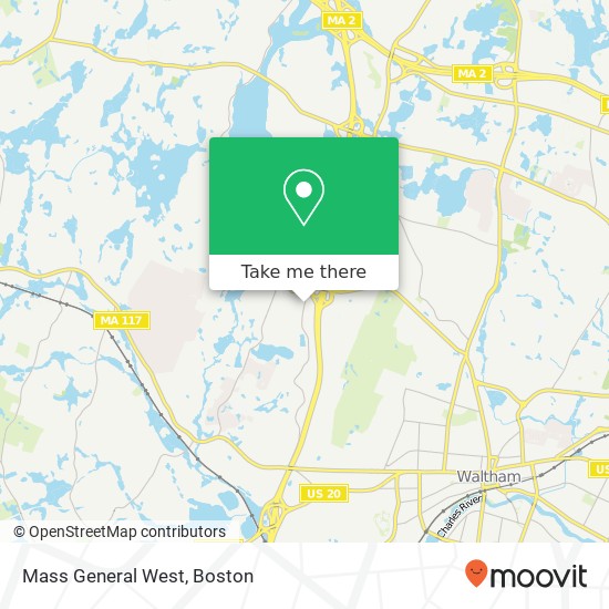 Mapa de Mass General West