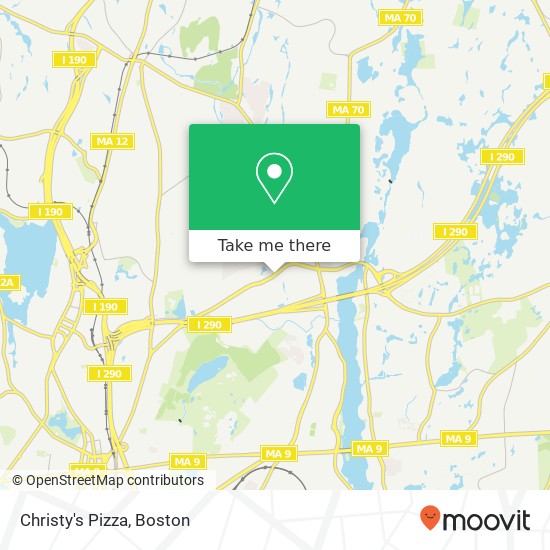 Christy's Pizza map