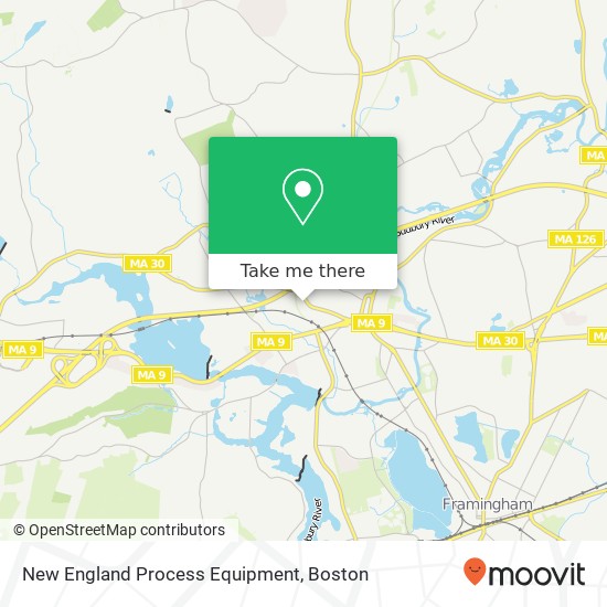 Mapa de New England Process Equipment