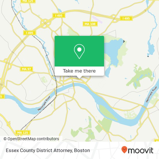 Essex County District Attorney map