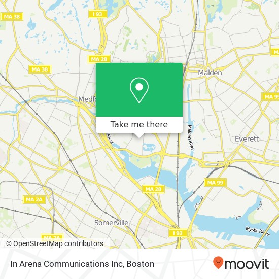 Mapa de In Arena Communications Inc