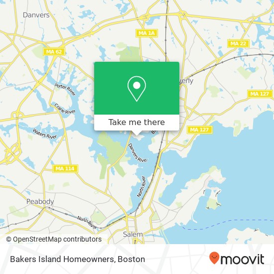 Mapa de Bakers Island Homeowners