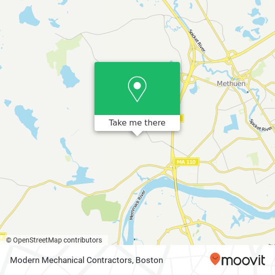 Modern Mechanical Contractors map