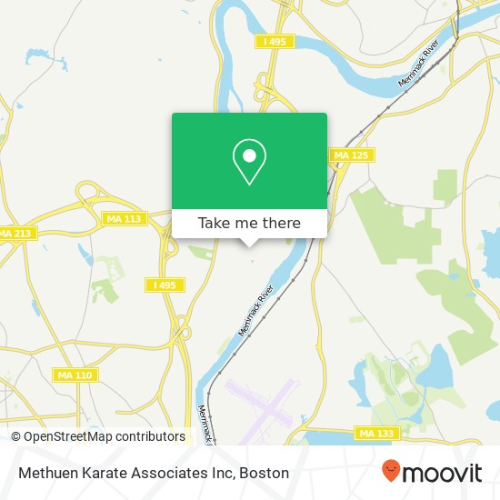 Methuen Karate Associates Inc map