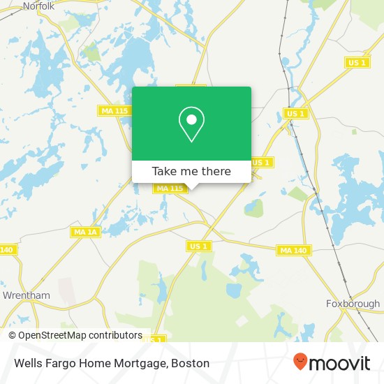 Mapa de Wells Fargo Home Mortgage