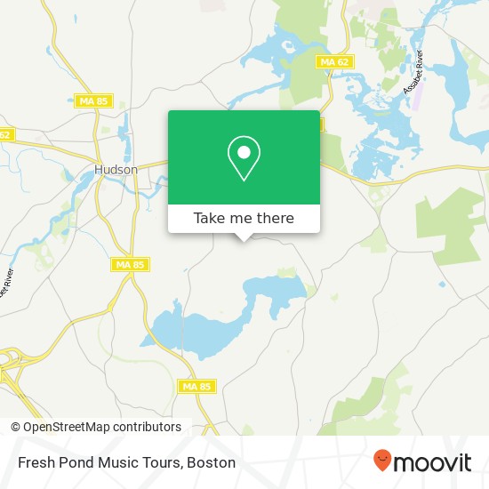 Mapa de Fresh Pond Music Tours