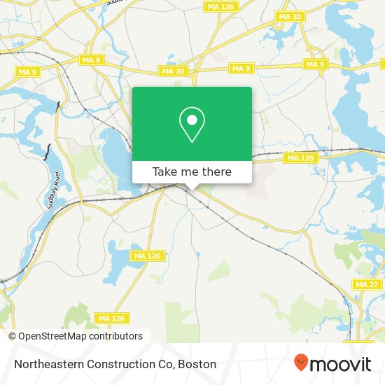 Northeastern Construction Co map