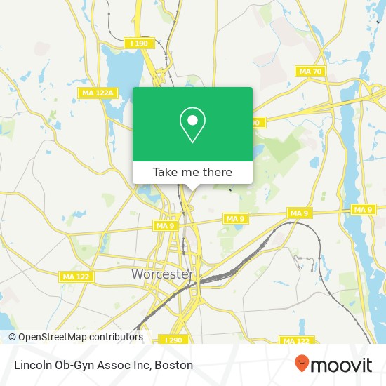 Lincoln Ob-Gyn Assoc Inc map