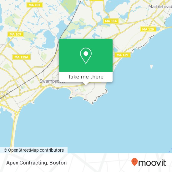 Apex Contracting map