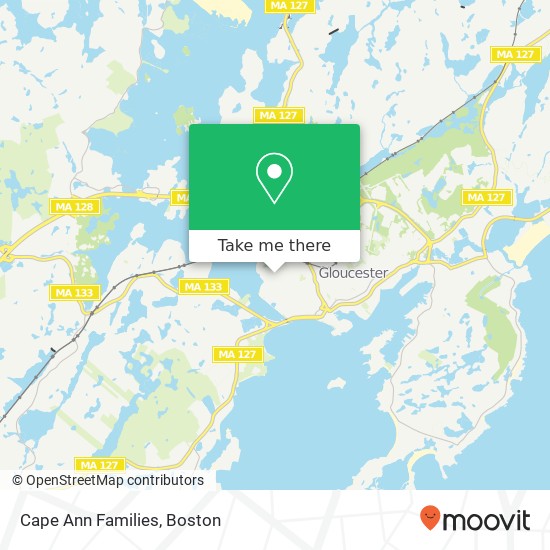 Mapa de Cape Ann Families