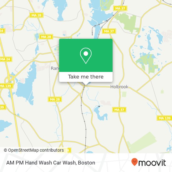 AM PM Hand Wash Car Wash map