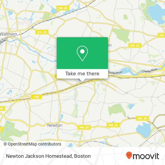 Mapa de Newton Jackson Homestead