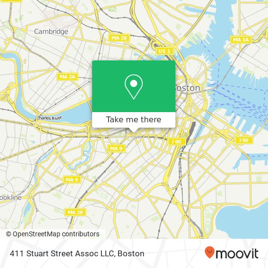 411 Stuart Street Assoc LLC map