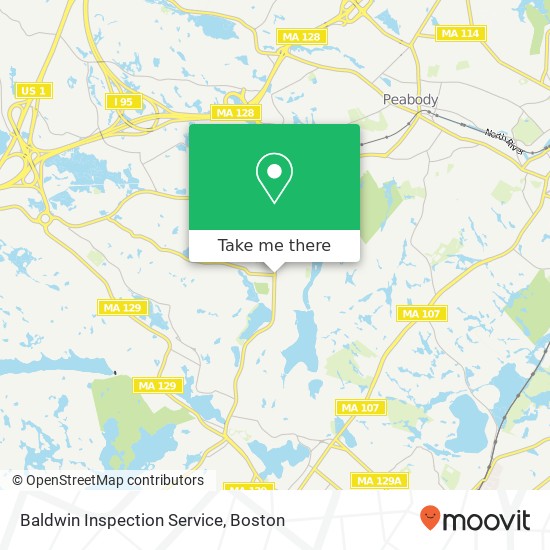 Mapa de Baldwin Inspection Service