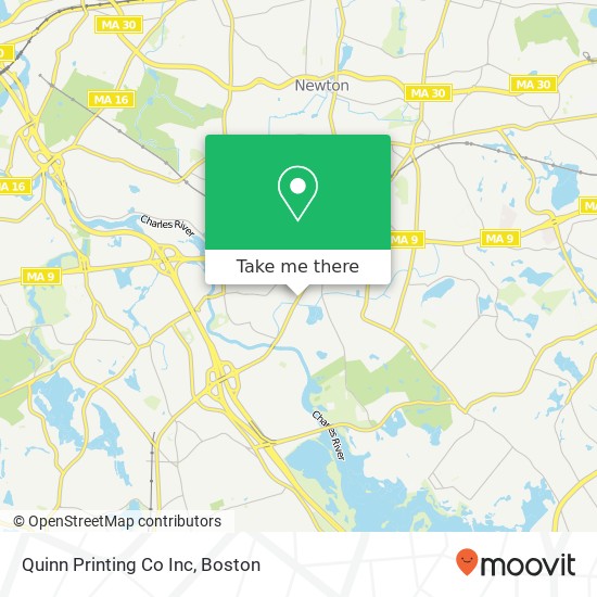 Quinn Printing Co Inc map