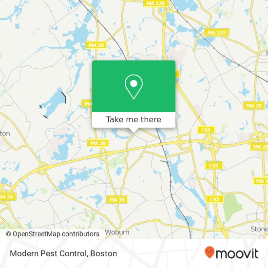 Modern Pest Control map