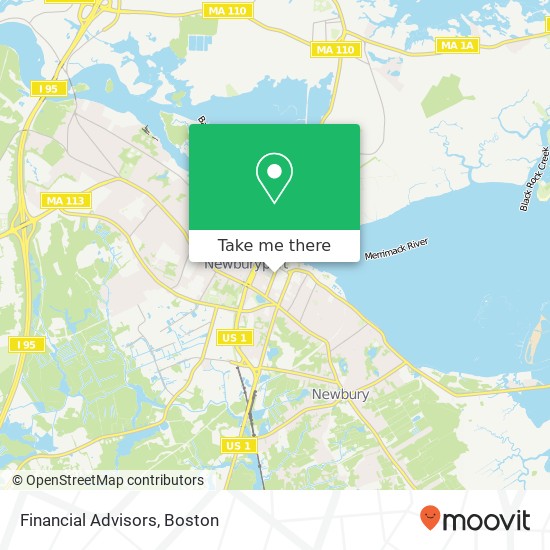 Mapa de Financial Advisors