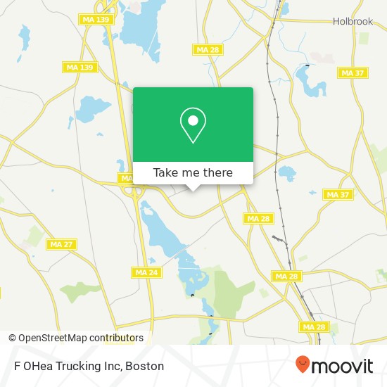 F OHea Trucking Inc map