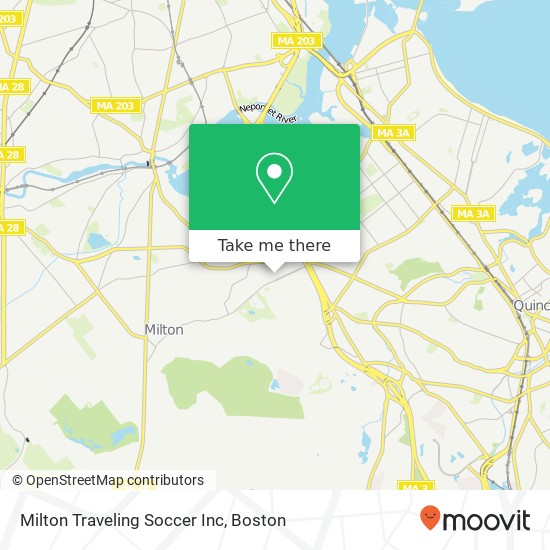 Milton Traveling Soccer Inc map