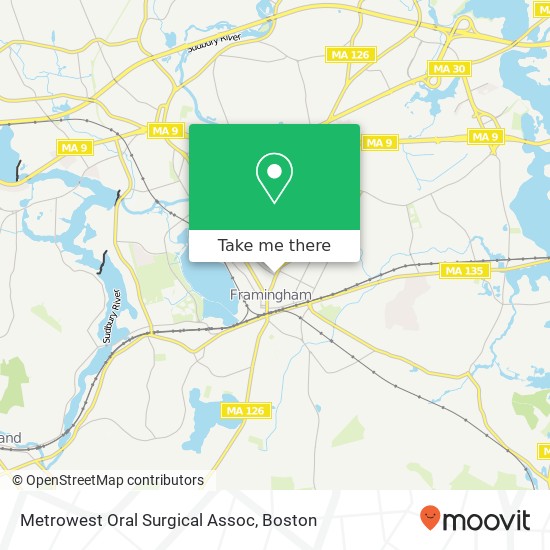 Metrowest Oral Surgical Assoc map
