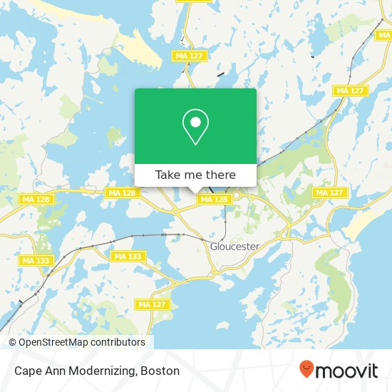 Mapa de Cape Ann Modernizing
