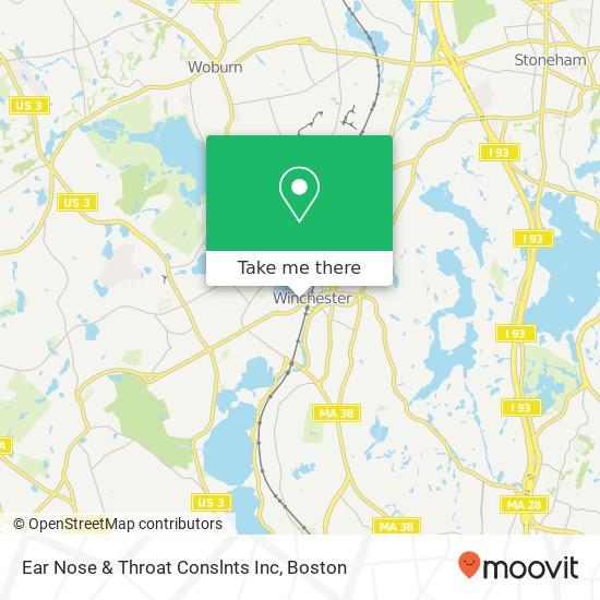 Mapa de Ear Nose & Throat Conslnts Inc