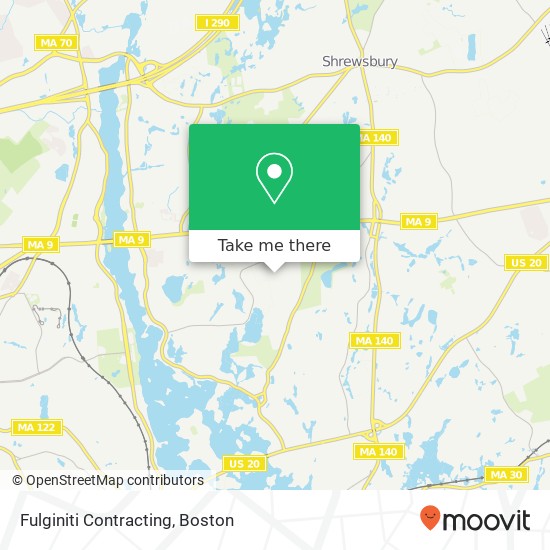 Fulginiti Contracting map