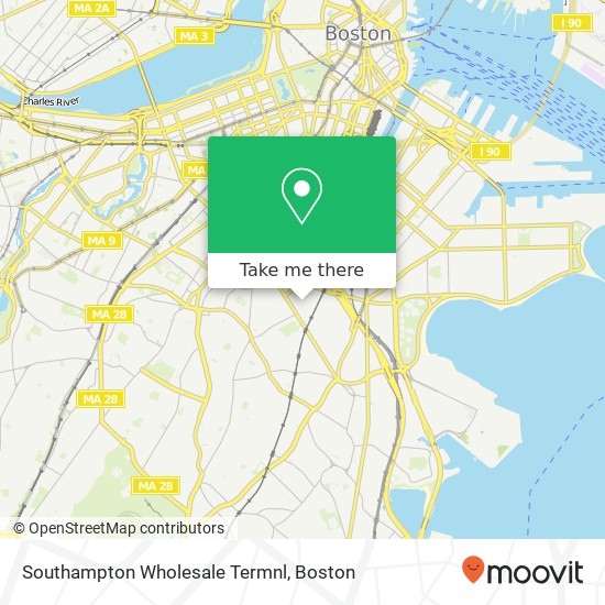 Mapa de Southampton Wholesale Termnl