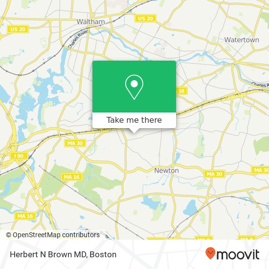 Herbert N Brown MD map