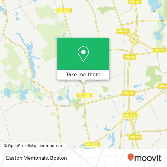 Mapa de Easton Memorials