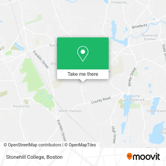 Stonehill College map