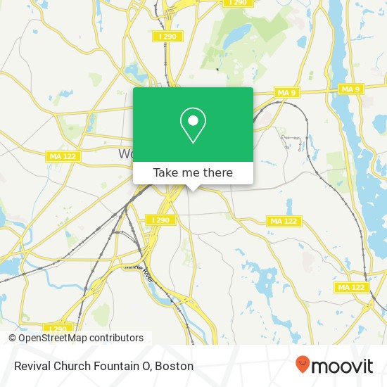 Mapa de Revival Church Fountain O