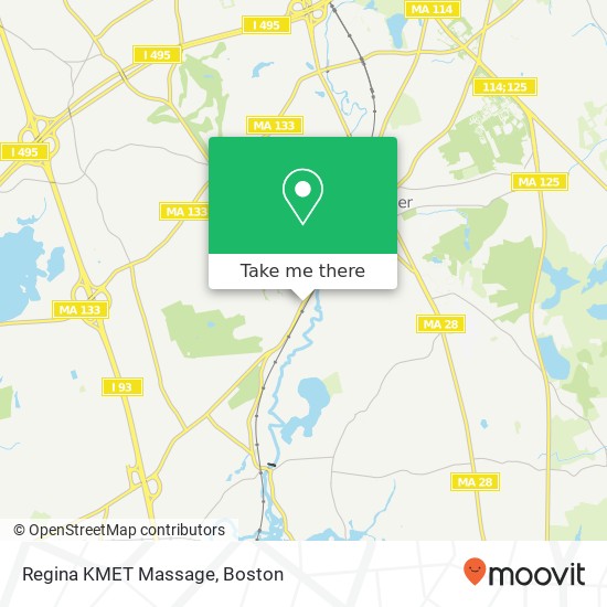 Regina KMET Massage map