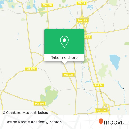 Easton Karate Academy map