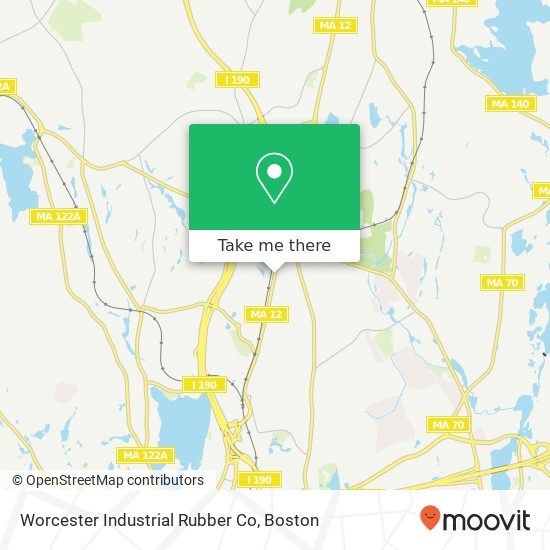 Mapa de Worcester Industrial Rubber Co