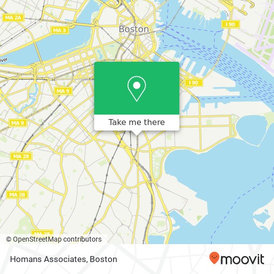 Mapa de Homans Associates