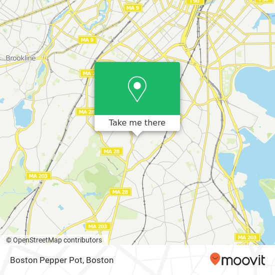Mapa de Boston Pepper Pot