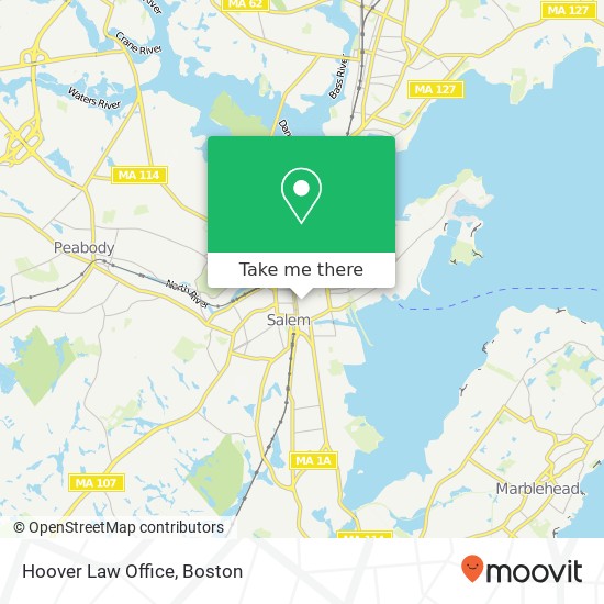 Hoover Law Office map