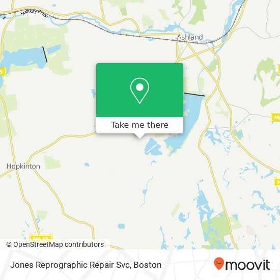 Jones Reprographic Repair Svc map