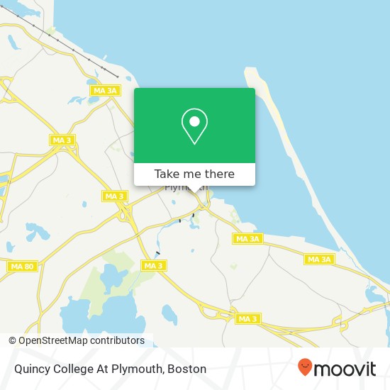 Quincy College At Plymouth map