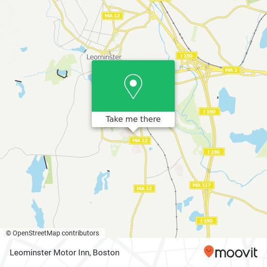 Leominster Motor Inn map