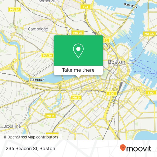 Mapa de 236 Beacon St